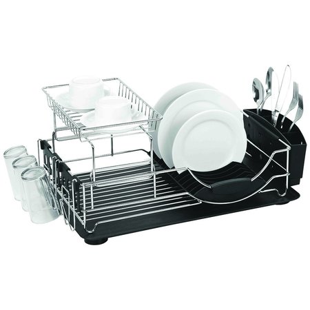 HOME BASICS 2Tier Deluxe Dish Drainer DD30466